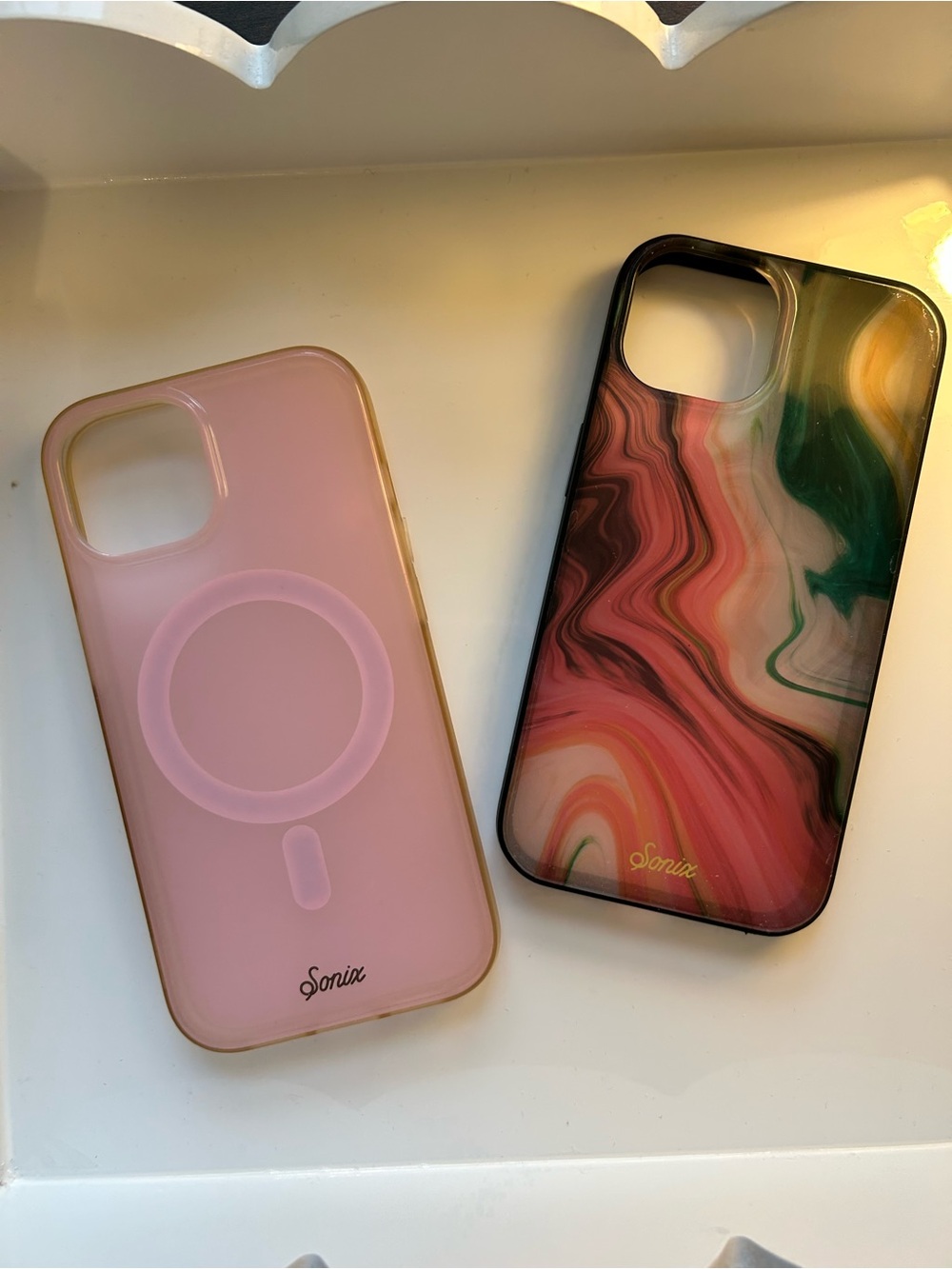 Sonix Pink Jelly & Agate Antimicrobial iPhone 13/14 Cases